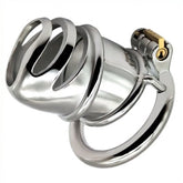Snub Nose Stainless Steel Chastity Cage